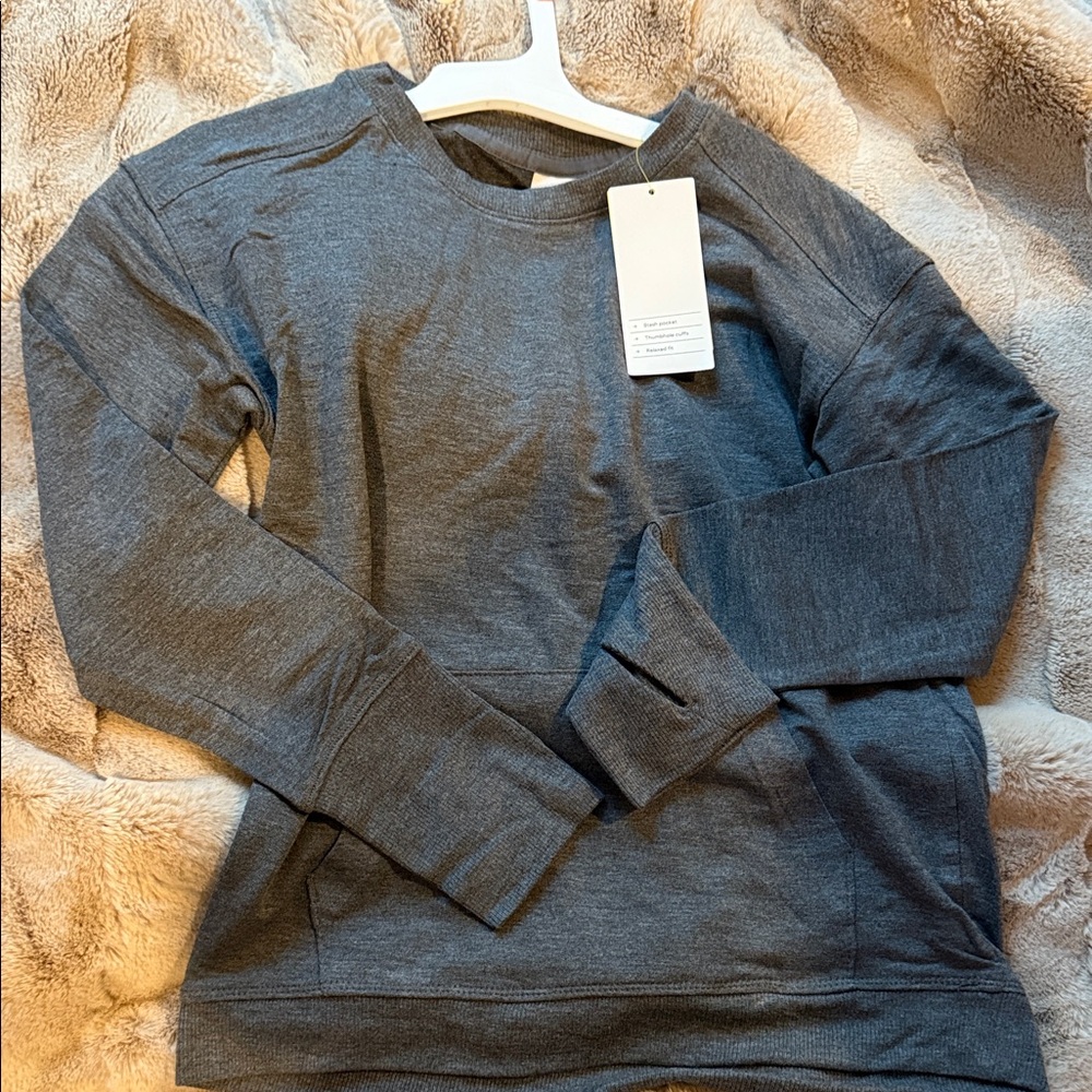 All in Motion Girl’s Charcoal Long Sleeve Shirt